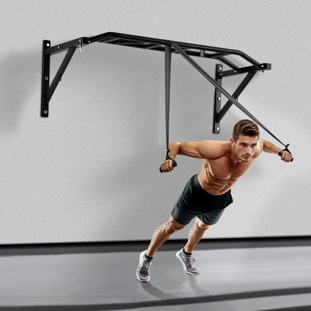 VEVOR Pull Up Bar Multi-Grip Wall Mounted Chin Up Bars Heavy Duty Home Gym