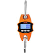 VEVOR Digital Crane Scale, 880 lbs/400 kg, Industrial Heavy Duty Hanging Scale with Cast Aluminum Case & LCD Screen, Handheld Mini Crane with Hooks for Farm, Hunting, Fishing, Outdoor, Garage (Orange)