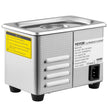 VEVOR 0.8L Professional Ultrasonic Cleaner 304 Stainless Steel Digital Lab Ultrasonic Cleaner with Timer for Jewelry Watch Glasses Circuit Board Dentures Small Parts Dental Instrument (0.8L)