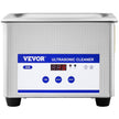 VEVOR 0.8L Professional Ultrasonic Cleaner 304 Stainless Steel Digital Lab Ultrasonic Cleaner with Timer for Jewelry Watch Glasses Circuit Board Dentures Small Parts Dental Instrument (0.8L)