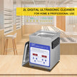 VEVOR Digital Ultrasonic Cleaner 2L Ultrasonic Cleaning Machine 40kHz Sonic Cleaner Machine 316 & 304 Stainless Steel Ultrasonic Cleaner Machine with Heater & Timer for Cleaning Jewelry Glasses Watch