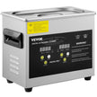 VEVOR Ultrasonic Cleaner 3L Ultrasonic Parts Cleaner 200W 40KHz Stainless Steel Ultrasonic Jewelry Cleaner with Digital Timer Heater for Jewelry Glasses Cleaning
