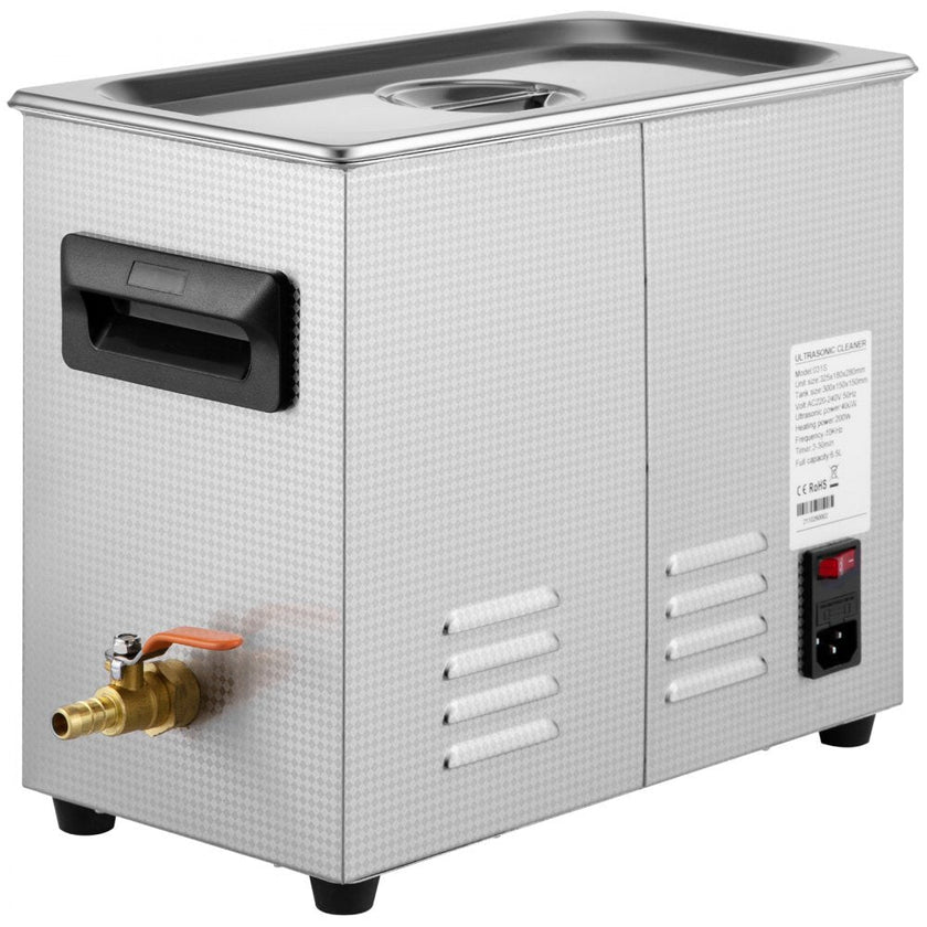 VEVOR 6L Upgraded Ultrasonic Cleaner Professional Digital Lab Ultrasonic Parts Cleaner with Heater Timer for Jewelry Glasses Cleaning (400W Heater,180W Ultrasonic)