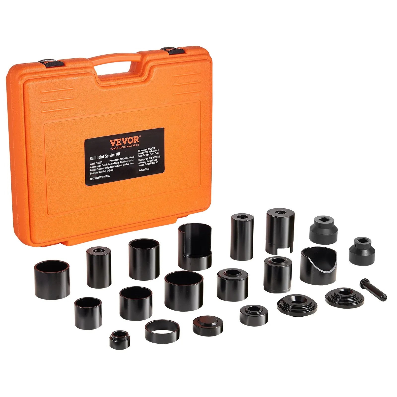 VEVOR Ball Joint Press Kit C-press Ball Joint Tools 23 pcs Automotive Repair Kit