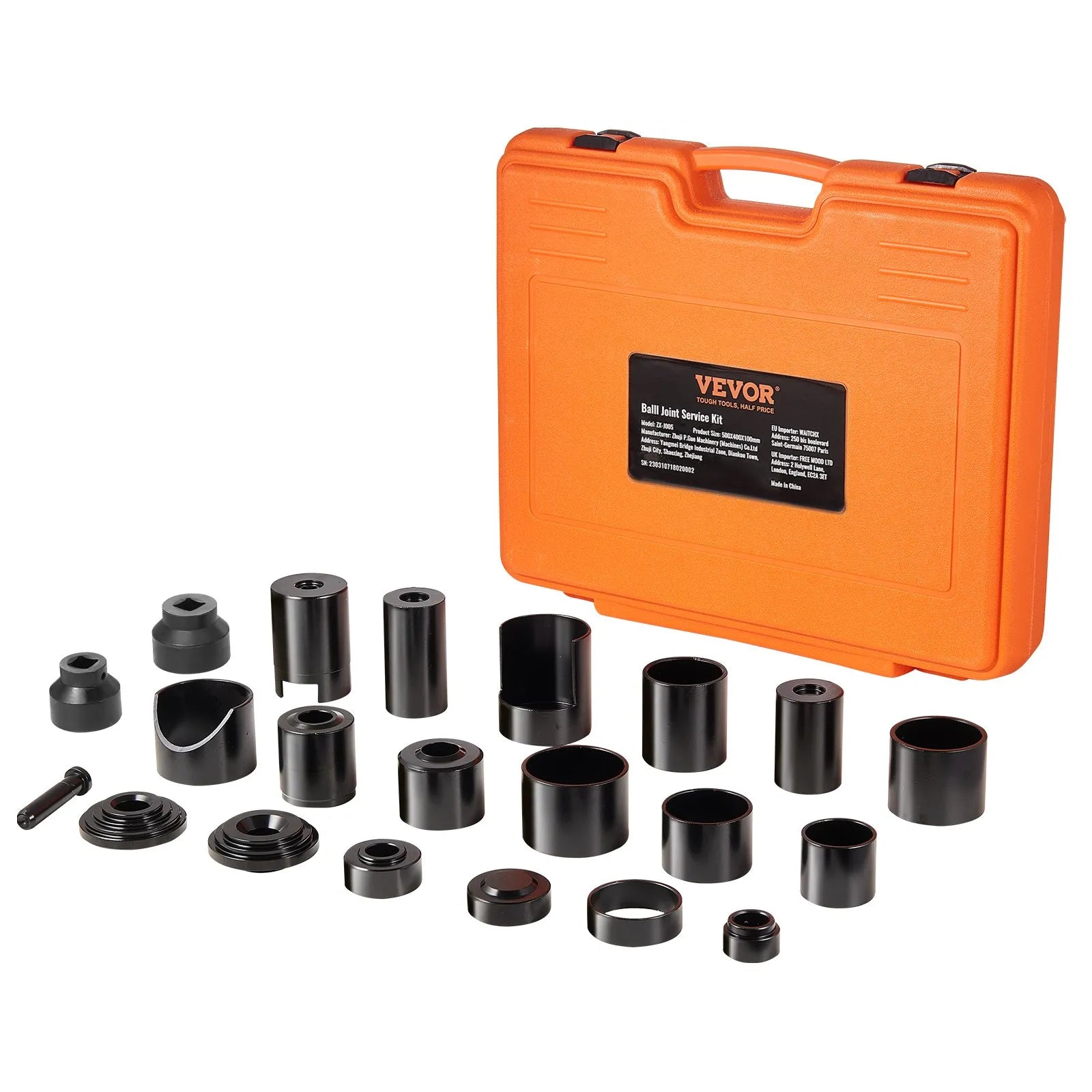 VEVOR Ball Joint Press Kit C-press Ball Joint Tools 23 pcs Automotive Repair Kit