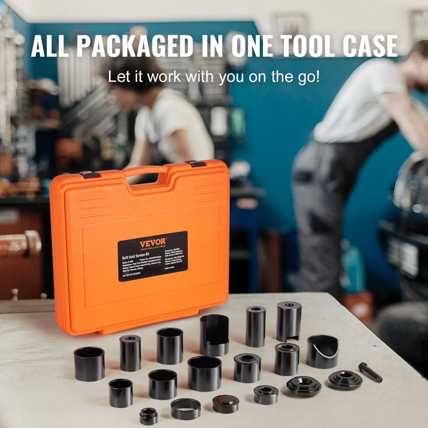 VEVOR Ball Joint Press Kit C-press Ball Joint Tools 21 pcs Automotive Repair Kit