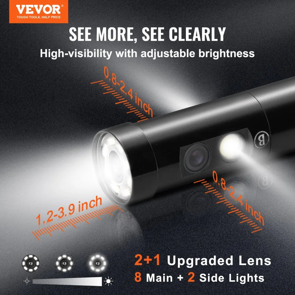 VEVOR Triple Lens Endoscope Camera, 4.5