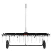 VEVOR Tow Behind Dethatcher, 48-inch Tow Dethatcher with 24 Spring Steel Tines, Lawn Dethatcher Rake for ATV or Mower, Tow Behind Lawn Rake with Lift Handle for Garden Farm Grass