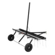 VEVOR Tow Behind Dethatcher, 48-inch Tow Dethatcher with 24 Spring Steel Tines, Lawn Dethatcher Rake for ATV or Mower, Tow Behind Lawn Rake with Lift Handle for Garden Farm Grass