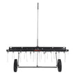 VEVOR Tow Behind Dethatcher, 40-inch Tow Dethatcher with 20 Spring Steel Tines, Lawn Dethatcher Rake for ATV or Mower, Tow Behind Lawn Rake with Lift Handle for Garden Farm Grass