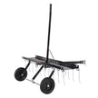 VEVOR Tow Behind Dethatcher, 40-inch Tow Dethatcher with 20 Spring Steel Tines, Lawn Dethatcher Rake for ATV or Mower, Tow Behind Lawn Rake with Lift Handle for Garden Farm Grass
