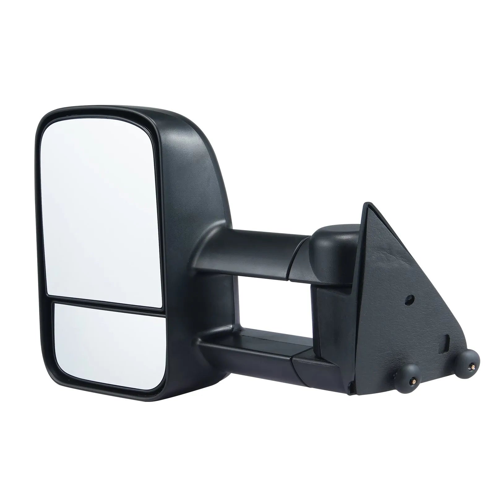 VEVOR Towing Mirrors, Left & Right Pair Set for Chevrolet Silverado (1988-1998)/GMC, Tow Mirror with Plane and Convex Glass, Manual Controlling Telescoping Folding, and Four-Way Adjustment, Black
