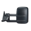VEVOR Towing Mirrors, Left & Right Pair Set for Chevrolet Silverado (1988-1998)/GMC, Tow Mirror with Plane and Convex Glass, Manual Controlling Telescoping Folding, and Four-Way Adjustment, Black