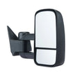 VEVOR Towing Mirrors, Left & Right Pair Set for Chevrolet Silverado (1988-1998)/GMC, Tow Mirror with Plane and Convex Glass, Manual Controlling Telescoping Folding, and Four-Way Adjustment, Black