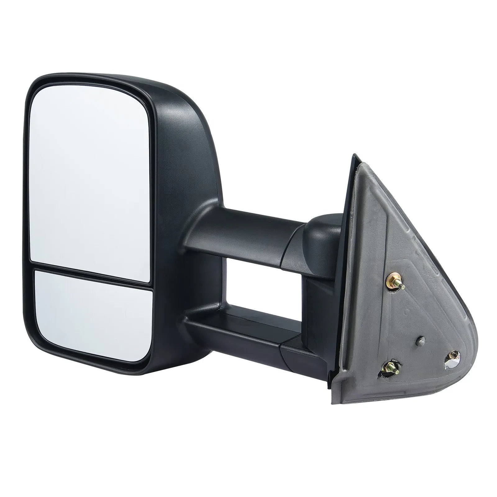 VEVOR Towing Mirrors, Left & Right Pair Set for Chevrolet Silverado (1999-2007)/GMC/Cadillac, Tow Mirror with Plane & Convex Glass, Manual Controlling Telescoping Folding, Four-Way Adjustable, Black