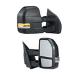 VEVOR Towing Mirrors, Left & Right Pair Set for 2015-2018 Ford F150, Power Heated with Signal Light & Puddle Light, Plane & Convex Glass, Manual Controlling Telescoping Folding, Heating Defrost, Black