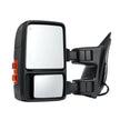 VEVOR Towing Mirrors, Left & Right Pair Set for 1999-2007 Ford F250 F350 F450 F550, Power Heated with Signal Light, Plane & Convex Glass, Manual Controlling Telescoping Folding, Heating Defrost, Black