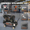 VEVOR 21 Gallon Gas Powered Air Compressor, 7HP 9CFM@115PSI Air Compressor Tank on Wheels, Gas Driven Piston Pump Air Compressed System with 115PSI Maximum Pressure for Workshop Construction Sites