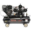 VEVOR 30 Gallon Gas Powered Air Compressor, 15HP 33CFM@115PSI Air Compressor Tank on Wheels, Gas Driven Piston Pump Air Compressed System with 115PSI Maximum Pressure for Workshop Construction Sites