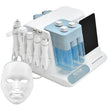 VEVOR 8 in 1 Hydrogen Oxygen Facial Machine, Professional Hydrafacial Machine for Spa, Hydro Facial Cleansing Rejuvenation Machine with 8 in LCD Screen, Microcurrent Probe, Bipolar RF Radiofrequency