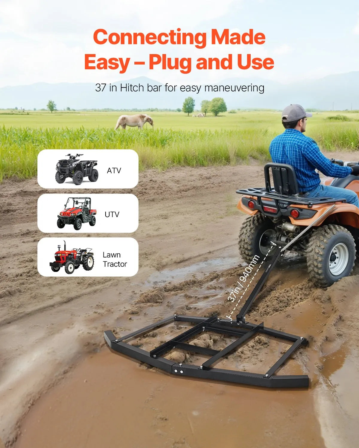 VEVOR Drag Harrow 66