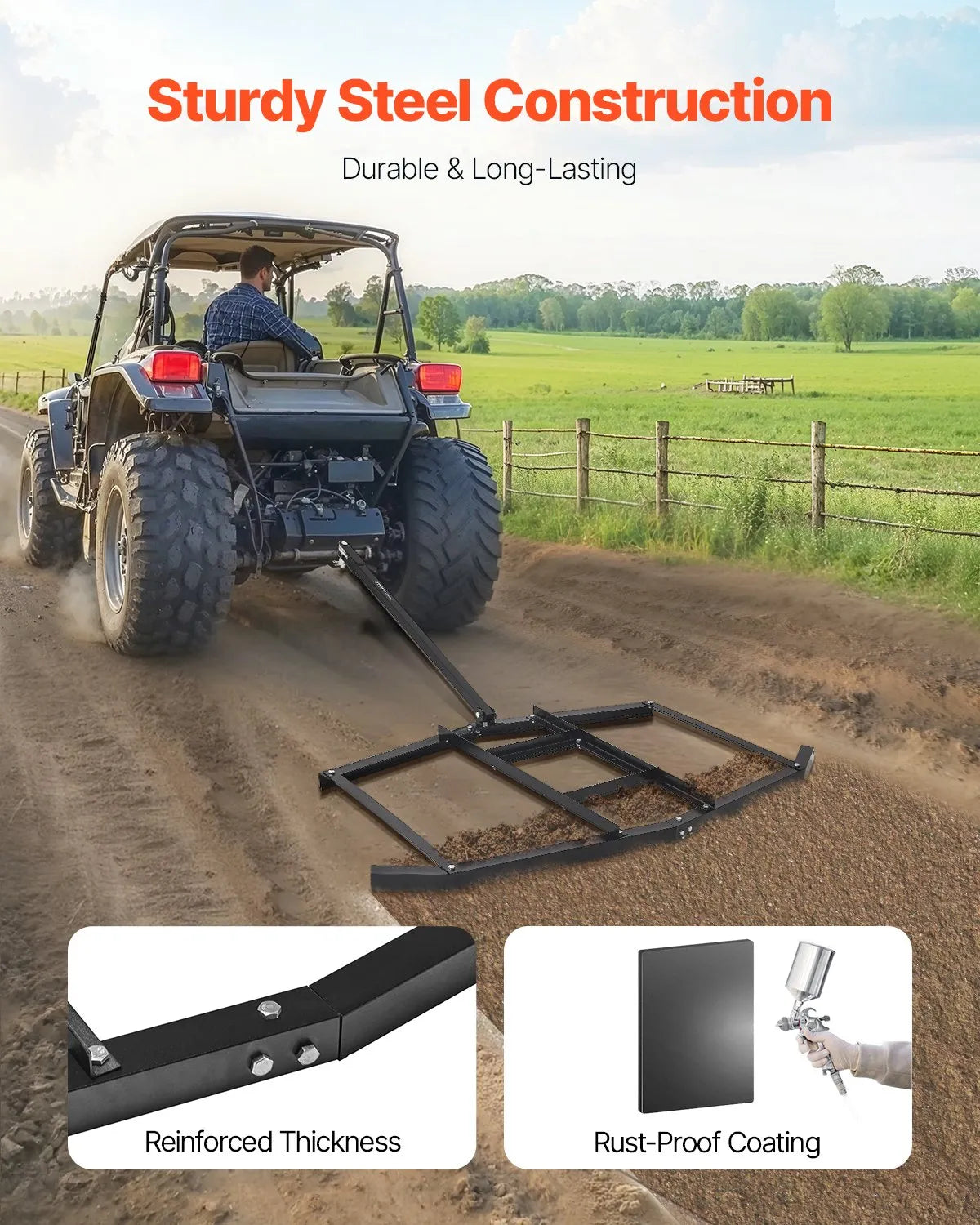 VEVOR Drag Harrow 74