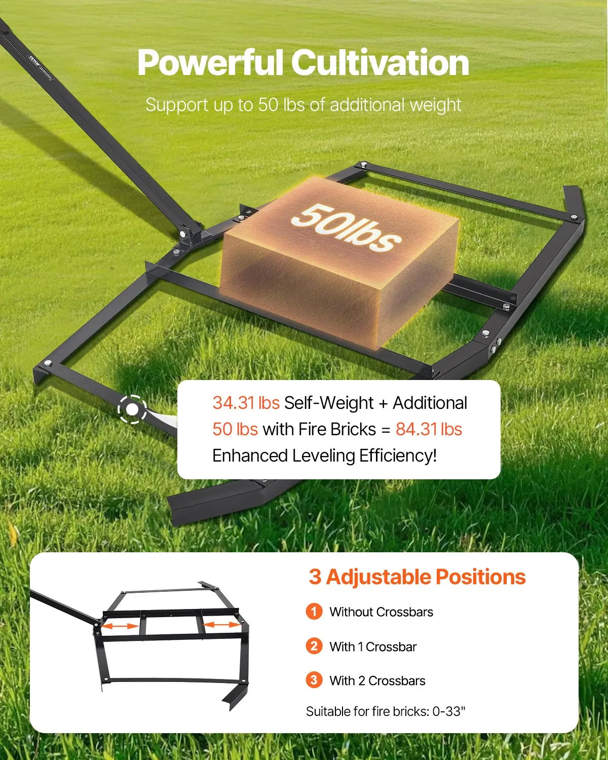 VEVOR Drag Harrow 74