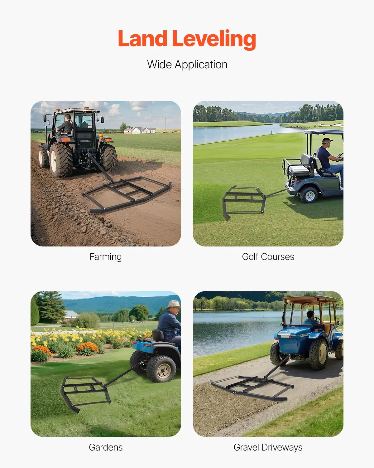 VEVOR Drag Harrow 74