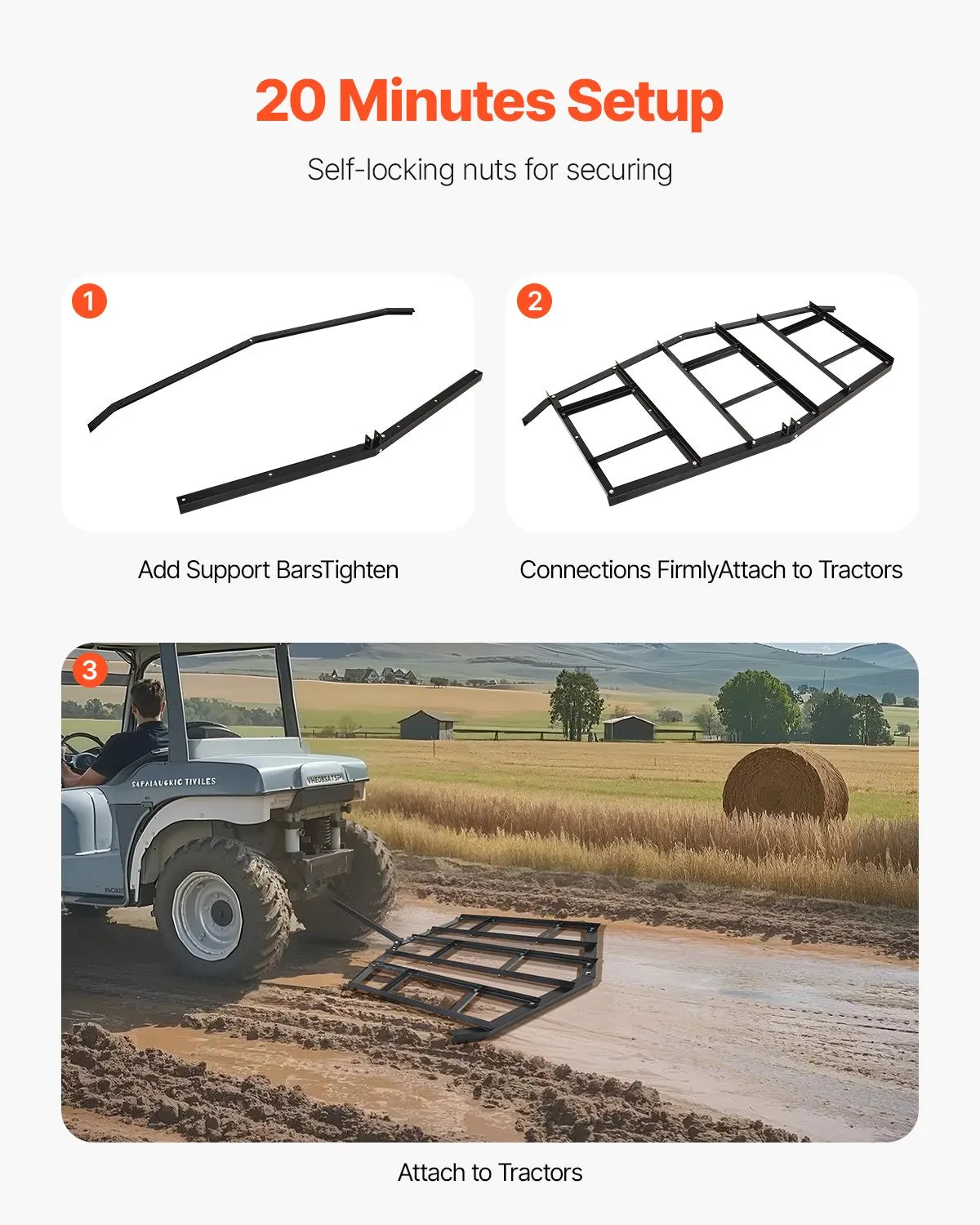 VEVOR Drag Harrow 84