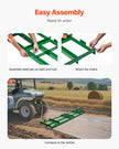 VEVOR Drag Harrow 8 ft Heavy Duty Tow Behind Drag Harrow Driveway Grader Rake