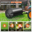VEVOR Tow Behind Lawn Roller, 400lbs Sand/Water Filled Yard Roller, LLDPE Drum and Steel Frame Sod Roller with Easy-turn Plug, Tow Behind a Tractor or ATV for Lawn, Garden, Farm, Park, Black