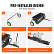 VEVOR Broadcast Spreader, 100 LB Tow Behind Poly Drop Spreader with 10