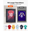 VEVOR Jersey Frame Display Case 2 Pack, 31.3 x 23.2 Inch Wooden Sports Jersey Shadow Box with UV Protection Panel, Magnetic Lock & Hanger for Baseball, Basketball, Football, Hockey & Signed Jerseys