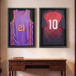 VEVOR Jersey Frame Display Case 2 Pack, 31.3 x 23.2 Inch Wooden Sports Jersey Shadow Box with UV Protection Panel, Magnetic Lock & Hanger for Baseball, Basketball, Football, Hockey & Signed Jerseys