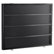 VEVOR 36 Graded Sports Card Display Case, 30.5x24.3x2.1 in, Baseball Card Display Frame with 98% UV Protection Clear View PC Glass, Lockable Wall Cabinet for Football Basketball Hockey Trading Card