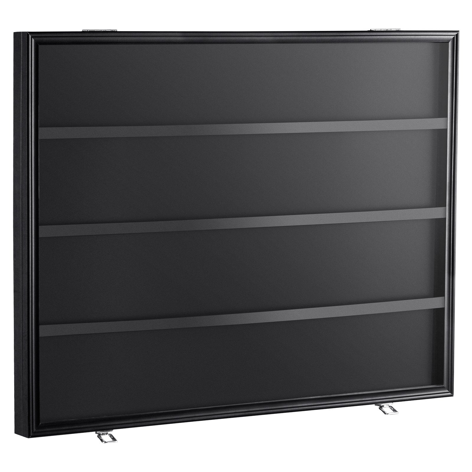 VEVOR 36 Graded Sports Card Display Case, 30.5x24.3x2.1 in, Baseball Card Display Frame with 98% UV Protection Clear View PC Glass, Lockable Wall Cabinet for Football Basketball Hockey Trading Card