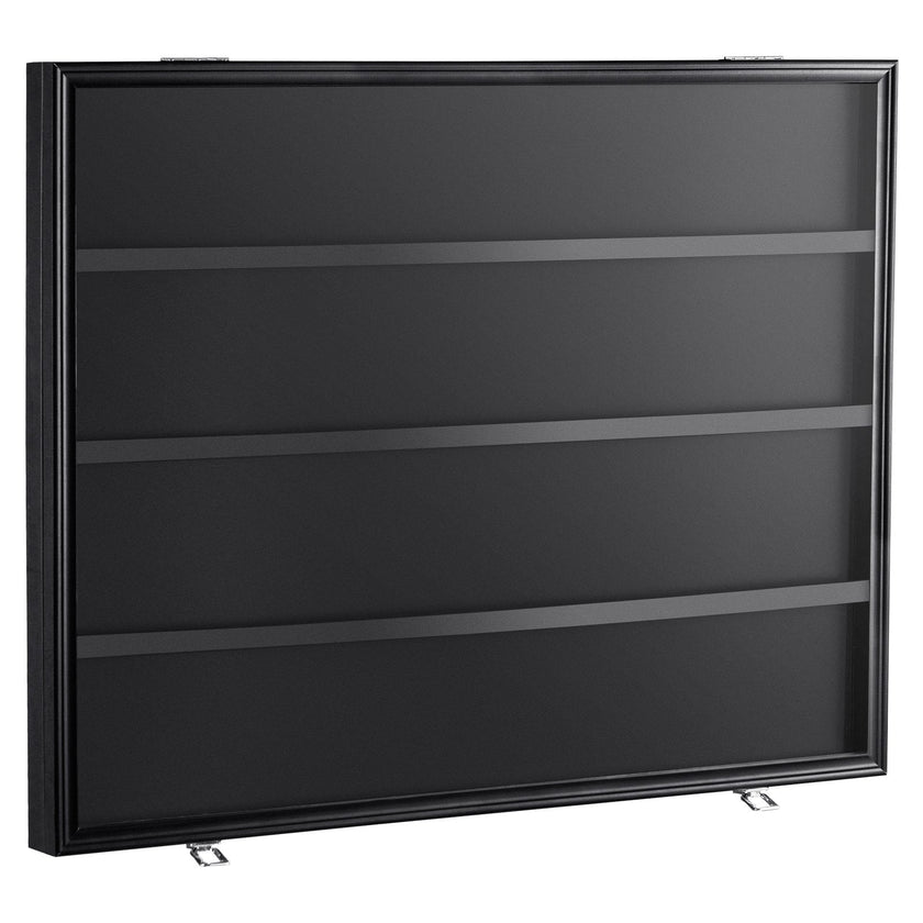VEVOR 36 Graded Sports Card Display Case, 30.5x24.3x2.1 in, Baseball Card Display Frame with 98% UV Protection Clear View PC Glass, Lockable Wall Cabinet for Football Basketball Hockey Trading Card