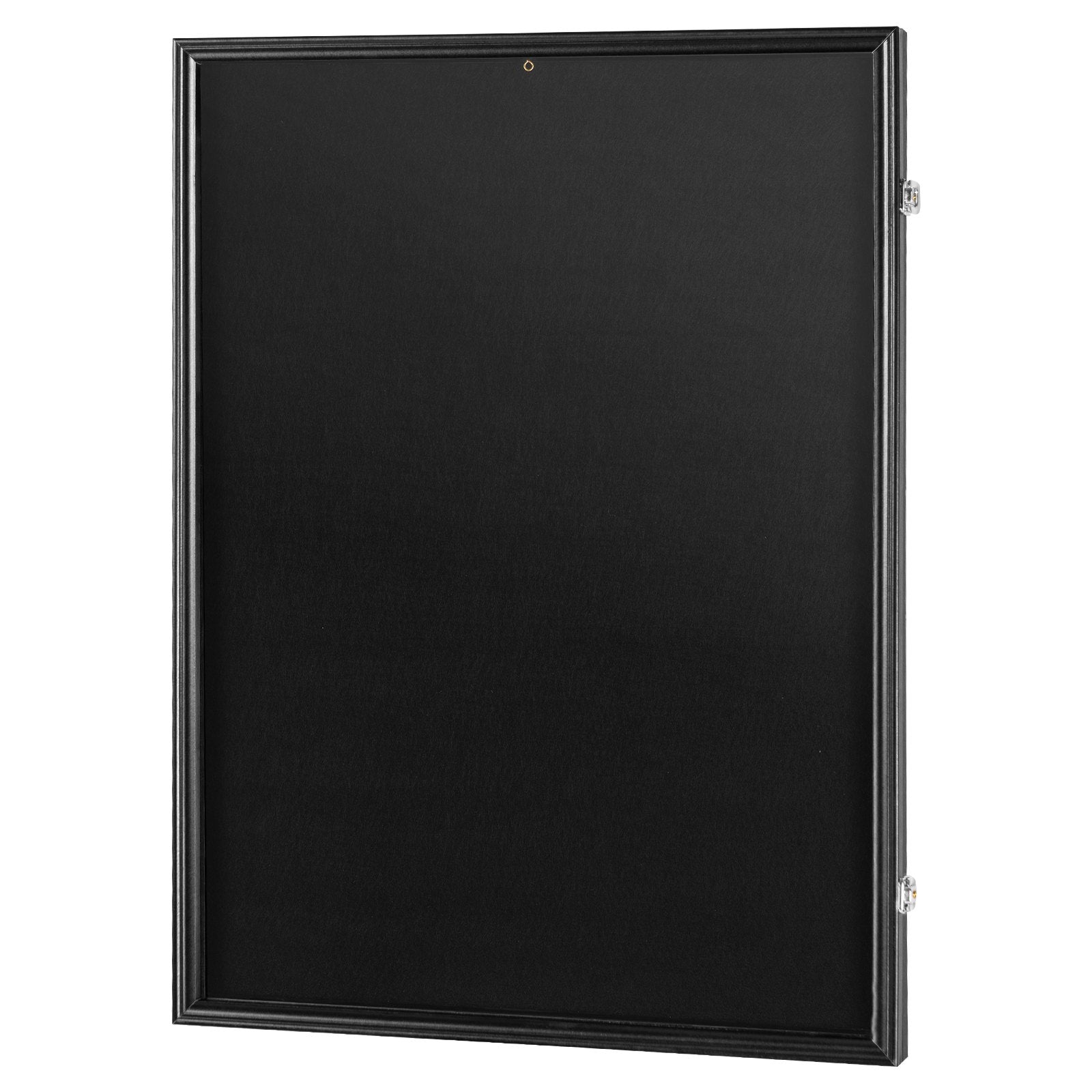 VEVOR Jersey Display Frame Case, 24 x 32 x 1.5 in, Large Lockable Sport Jersey Shadow Box with 98% UV Protection PC Glass and Hangers, for Baseball Basketball Football Hockey Shirt and Uniform, Black