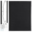 VEVOR Jersey Display Frame Case, 24 x 32 x 1.5 in, Large Lockable Sport Jersey Shadow Box with 98% UV Protection PC Glass and Hangers, for Baseball Basketball Football Hockey Shirt and Uniform, Black