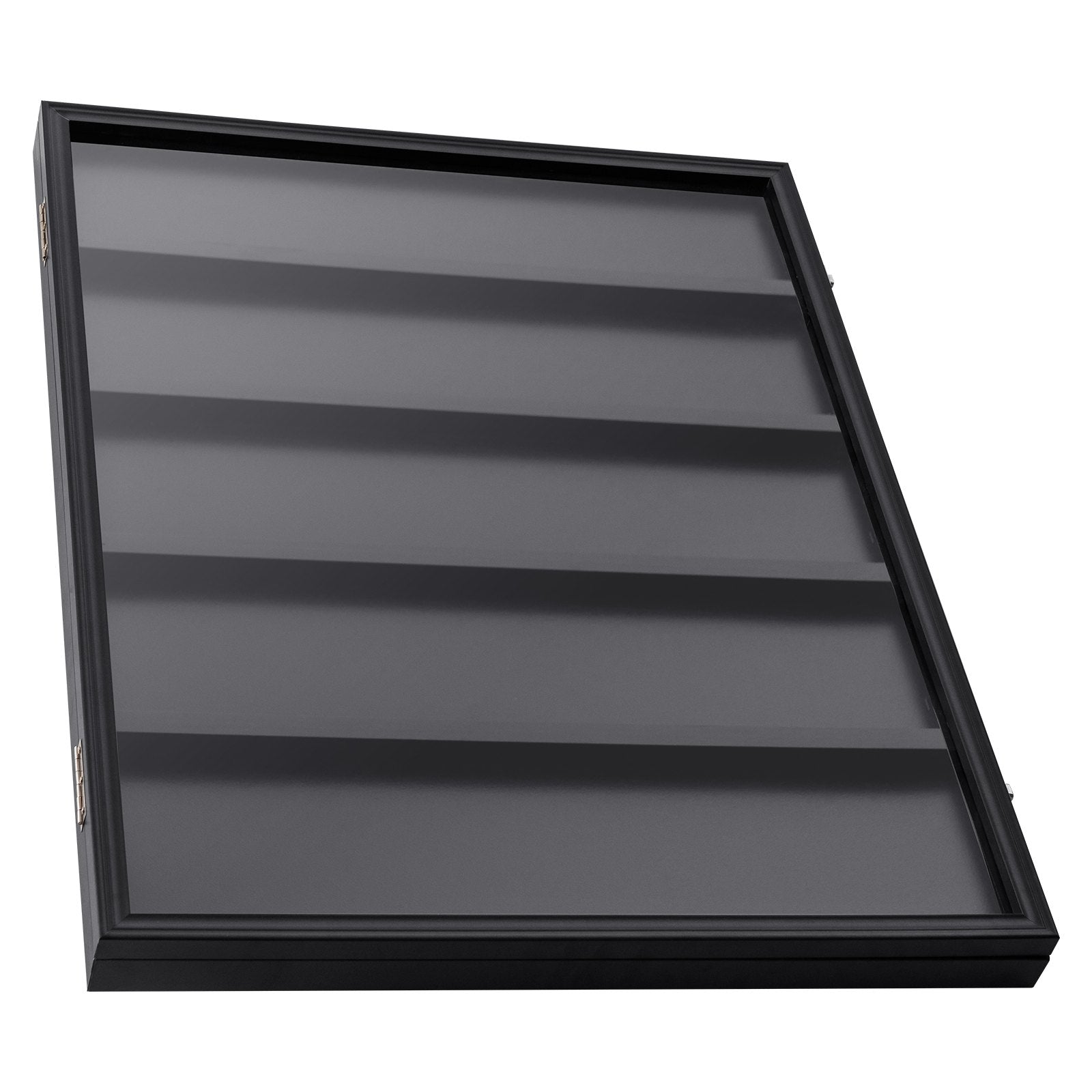 VEVOR 35 Graded Sports Card Display Case, 24.3x30.5x2.1 in, Baseball Card Display Frame with 98% UV Protection Clear View PC Glass, Lockable Wall Cabinet for Football Basketball Hockey Trading Card