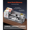 VEVOR Metal Lathe Machine 8.7 x 18 in Bench Power Metal Lathe Automatic Feed