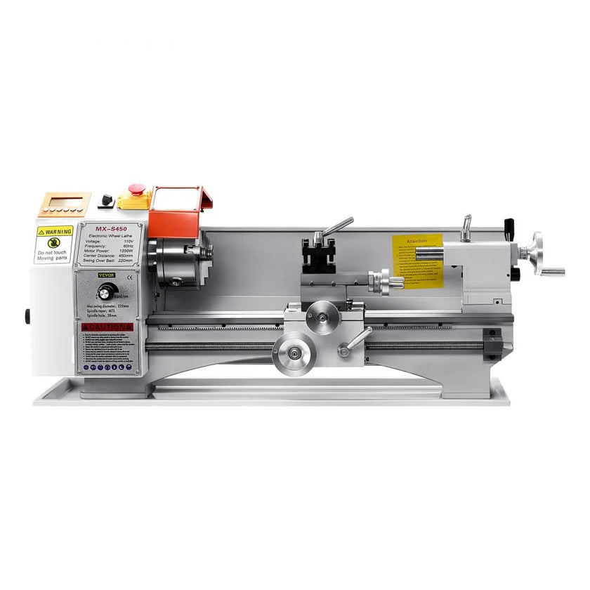VEVOR Metal Lathe Machine 8.7 x 18 in Bench Power Metal Lathe Automatic Feed