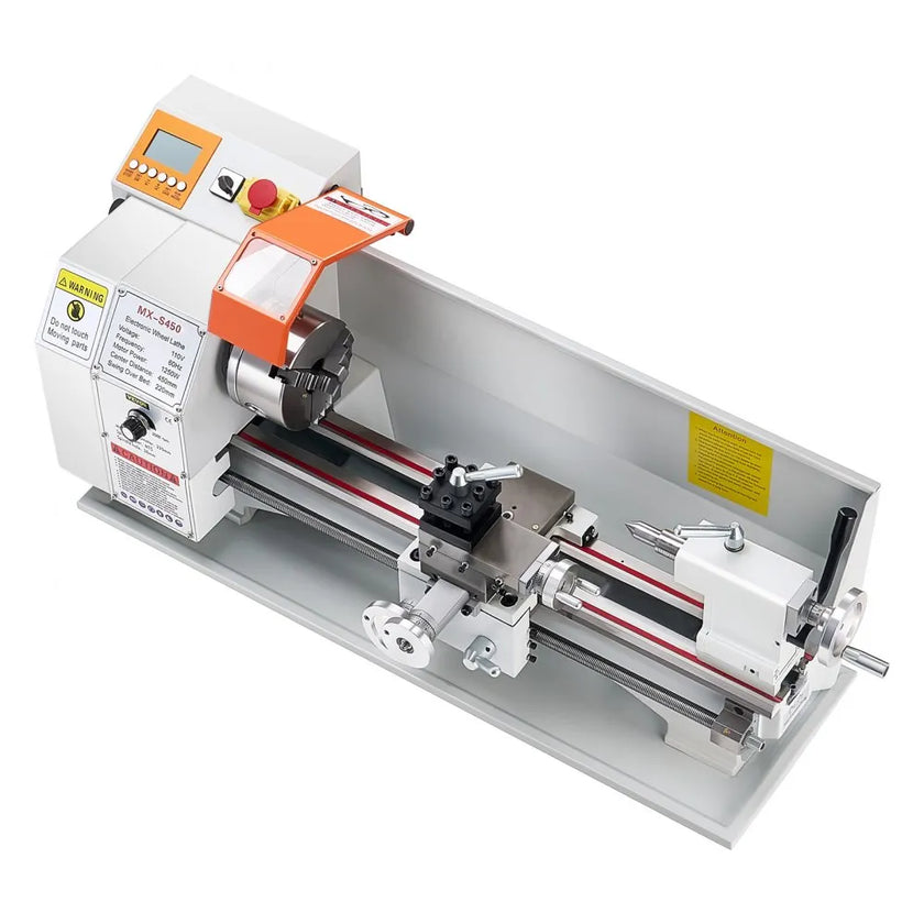 VEVOR Metal Lathe Machine 8.7 x 18 in Bench Power Metal Lathe Automatic Feed