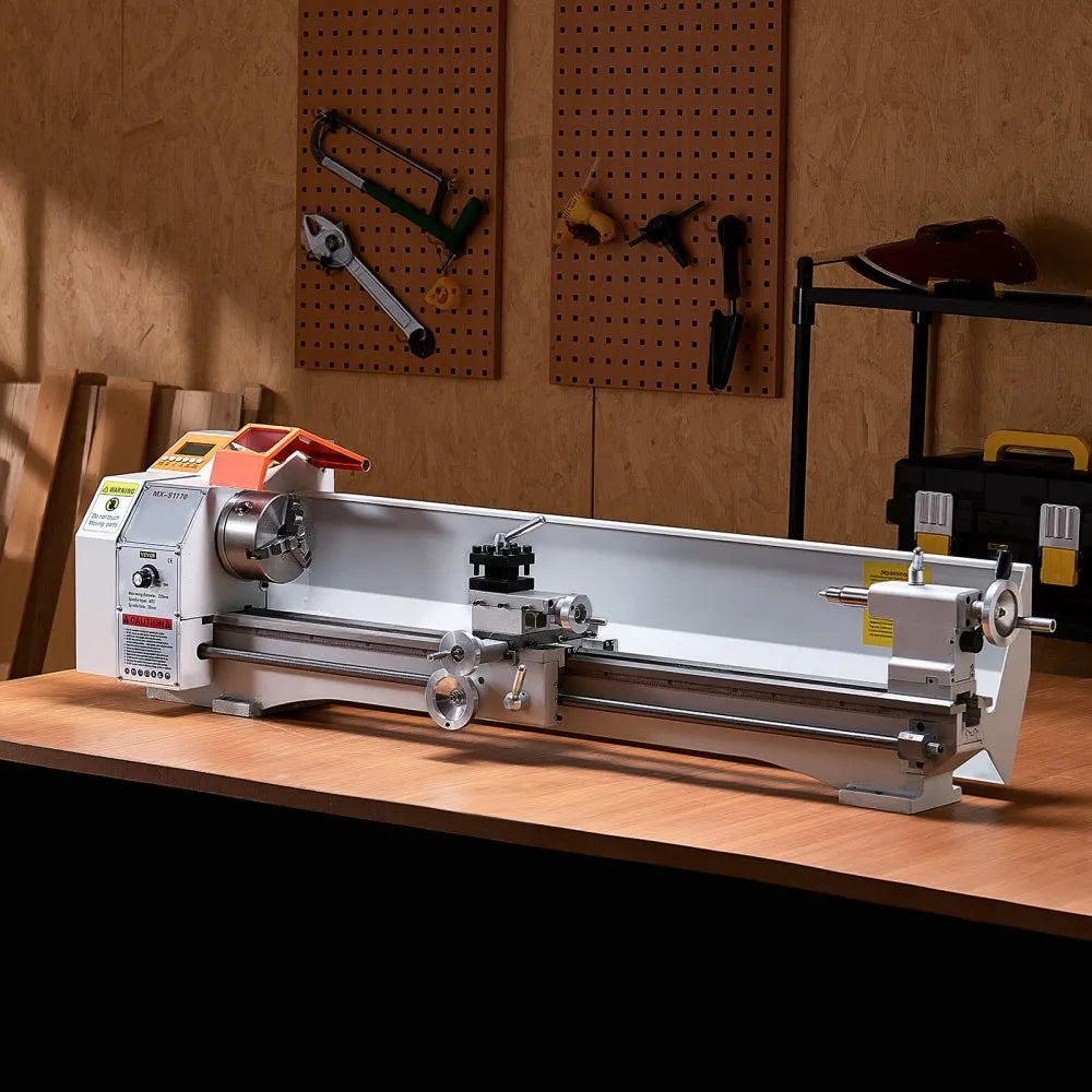 VEVOR Metal Lathe Machine 8.7 x 39 in Bench Power Metal Lathe Automatic Feed