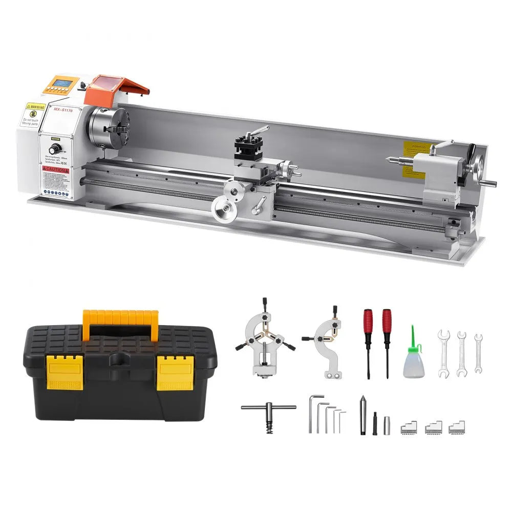 VEVOR Metal Lathe Machine 8.7 x 39 in Bench Power Metal Lathe Automatic Feed