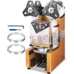 VEVOR Fully Automatic Cup Sealing Machine, 500-650 Cups/H, Cup Sealer Machine for 190 mm Tall & 90/95 mm Cup, Electric Boba Tea Sealer with Digital Control LCD Panel for Bubble Milk Tea Coffee, Gold