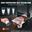 VEVOR Fully Automatic Cup Sealing Machine, 500-650 Cups/H, Cup Sealer Machine for 180 mm Tall & 90/95 mm Cup, Electric Boba Tea Sealer with Digital Control LCD Panel for Bubble Milk Tea Coffee, Black