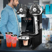Fully Automatic Cup Sealing Machine, 500–650 Cups/Hour Commercial Cup Sealer for 90mm & 95mm Cups with LCD Digital Controls