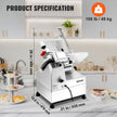 VEVOR Meat Slicer, 540W Electric Deli Slicer with Two 10