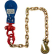 VEVOR 2ton Snatch Block with Chain, 4400 lbs Capacity Snatch Rigging Block, 3\'\' Single Sheave Block w/Swivel Hook, G70 Chain, Fit 3/8\'\' Wire Cable Heavy Duty for Pulling Wrecker Roll Back Recovery